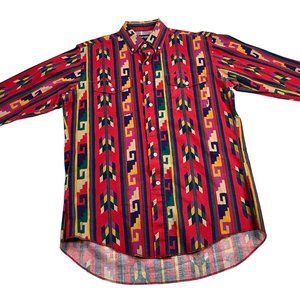 COPY - Vintage Wrangler Western Shirt 15.5-34 X-Long Tails Cowboy Cut USA